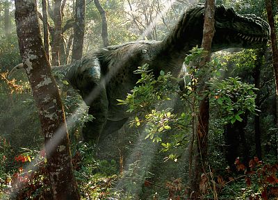 nature, forests, dinosaurs - desktop wallpaper