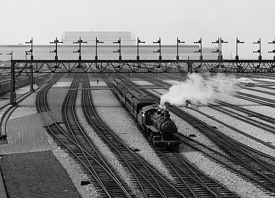 steam, trains, railroad tracks, vehicles, railroads - desktop wallpaper