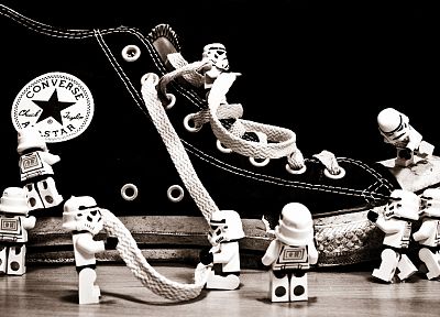 stormtroopers, shoes, Converse, Lego Star Wars, Legos - random desktop wallpaper