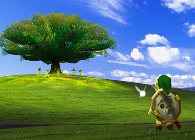 Link, Windows XP, The Legend of Zelda, Microsoft Windows, The Legend of Zelda: Ocarina of Time - random desktop wallpaper