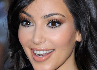 women, Kim Kardashian, faces - desktop wallpaper