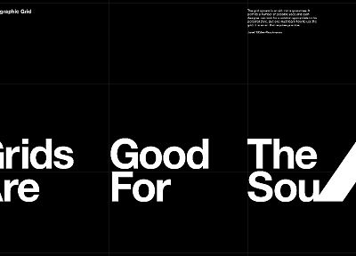 typography, grid - random desktop wallpaper