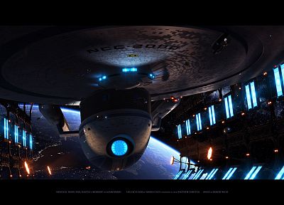 Star Trek, Uss Excelsior - random desktop wallpaper