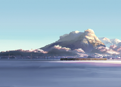 trains, Makoto Shinkai, 5 Centimeters Per Second, vehicles - desktop wallpaper