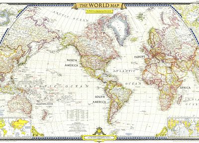 National Geographic, world map - random desktop wallpaper