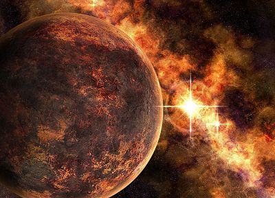 outer space, planets - random desktop wallpaper