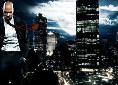 video games, cityscapes, Hitman, Agent 47 - desktop wallpaper