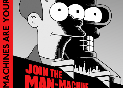 Futurama, Bender, posters, Philip J. Fry - desktop wallpaper