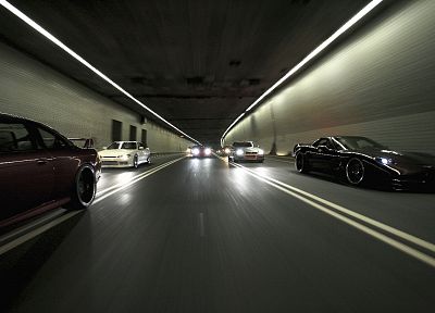 cars, Japanese, tunnels, Nissan, vehicles, Chevrolet Corvette, tires, Nissan Silvia S15, Nissan 200SX - desktop wallpaper