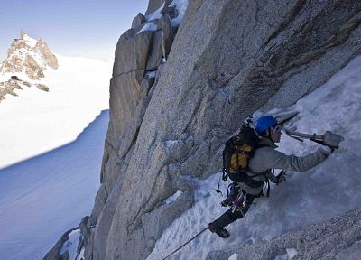 climbing, mountains, snow - duplicate desktop wallpaper