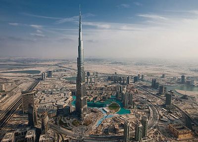 cityscapes, buildings, Dubai, Burj Khalifa - duplicate desktop wallpaper
