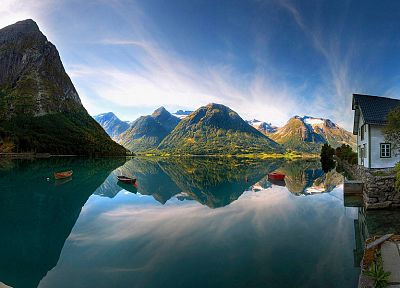 mountains, landscapes, nature, reflections - desktop wallpaper