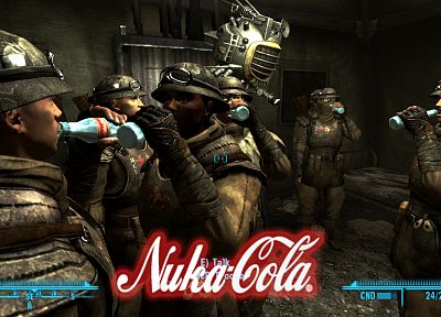 soldiers, video games, Fallout, enclave, Nuka Cola Quantum - desktop wallpaper