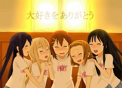 K-ON!, Hirasawa Yui, Akiyama Mio, Tainaka Ritsu, Kotobuki Tsumugi, Nakano Azusa, anime girls - random desktop wallpaper