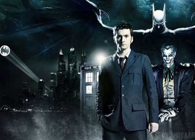 Batman, David Tennant, Doctor Who, Tenth Doctor - random desktop wallpaper