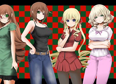 Rozen Maiden, Shinku, Suiseiseki, Suigintou, Souseiseki, Kanaria, Hina Ichigo, Barasuishou, Kirakishou - desktop wallpaper