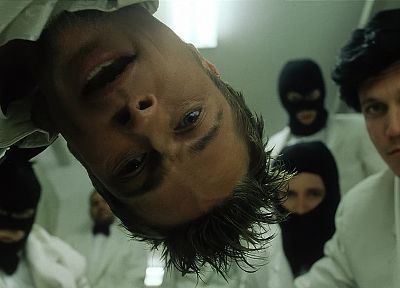 Fight Club, men, Brad Pitt, screenshots, Tyler Durden, actors - desktop wallpaper