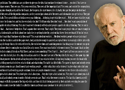 quotes, George Carlin - random desktop wallpaper