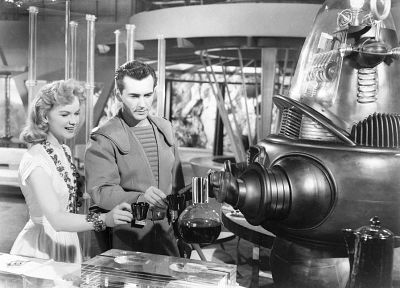Forbidden Planet, Anne Francis, Robby the Robot - related desktop wallpaper