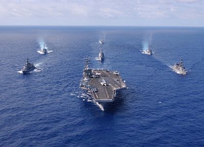 military, ships, navy, vehicles, aircraft carriers - random desktop wallpaper