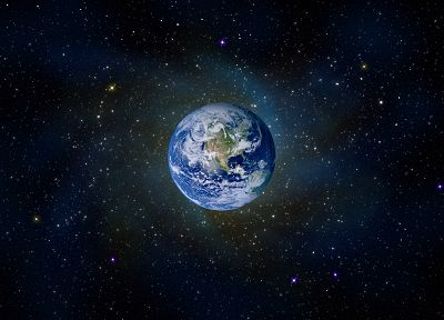 outer space, Earth - duplicate desktop wallpaper