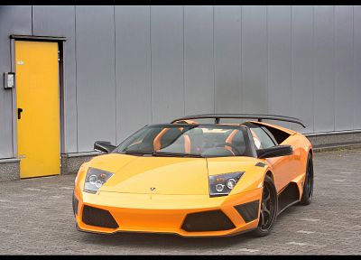 cars, vehicles, Lamborghini Murcielago, orange cars, italian cars - random desktop wallpaper