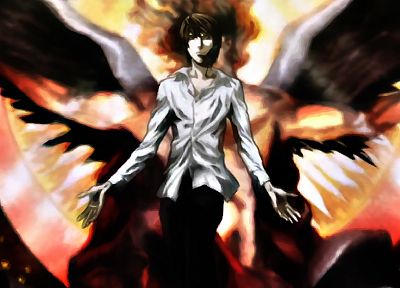 Death Note, angels, Yagami Light - random desktop wallpaper