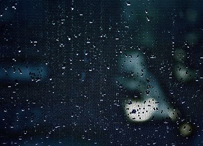 water drops, window panes, rain on glass - desktop wallpaper