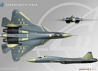 aircraft, T-50 - random desktop wallpaper