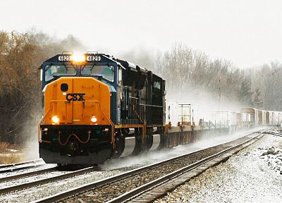 trains, csx, railroad tracks, vehicles, locomotives - related desktop wallpaper
