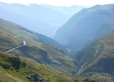 mountains, landscapes, nature, Austria, valleys, roads - duplicate desktop wallpaper