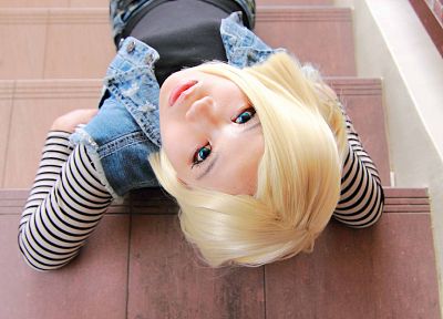 women, cosplay, dragons, Dragon Ball Z, Android 18 - related desktop wallpaper