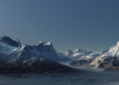 mountains, landscapes, panorama - related desktop wallpaper