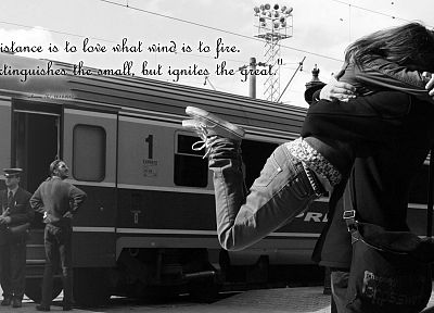 love, quotes, trains, couple, grayscale, vehicles, hugging - related desktop wallpaper