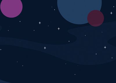 blue, night, stars, Moon - random desktop wallpaper