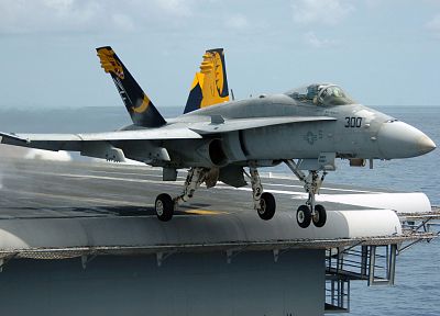 military, airplanes, navy, take off, United States Air Force, vehicles, aircraft carriers, F-18 Hornet - related desktop wallpaper