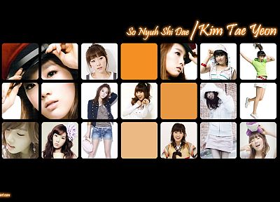 brunettes, women, Girls Generation SNSD, celebrity, Asians, Kim Taeyeon - duplicate desktop wallpaper