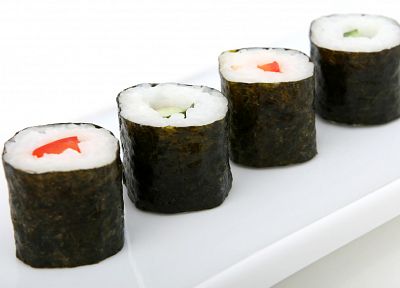 food, Japanese, sushi, rolls - desktop wallpaper
