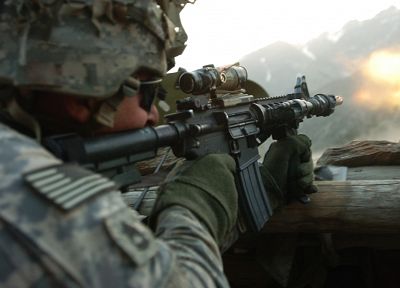 war, guns, soldier, Afghanistan - desktop wallpaper