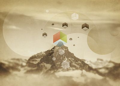 abstract, mountains, artwork - random desktop wallpaper