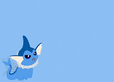 Pokemon, blue, Vaporeon - desktop wallpaper