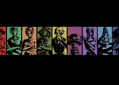 One Piece (anime), Nico Robin, Roronoa Zoro, Franky (One Piece), Tony Tony Chopper, Brook (One Piece), Strawhat pirates, Monkey D Luffy, Nami (One Piece), Usopp, Sanji (One Piece) - desktop wallpaper