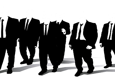 Anonymous, Reservoir Dogs, monochrome - random desktop wallpaper
