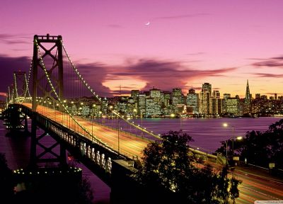 bridges, California, San Francisco - desktop wallpaper