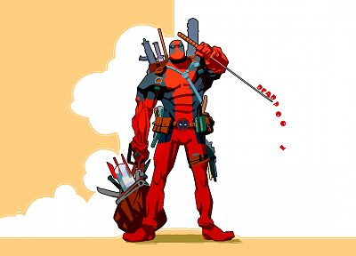 Deadpool Wade Wilson, Marvel Comics - duplicate desktop wallpaper