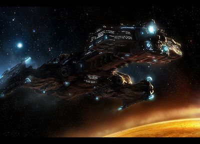 spaceships - desktop wallpaper