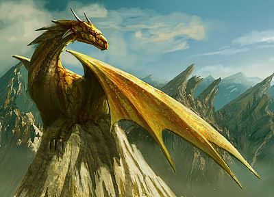 fantasy, wings, dragons, artwork - random desktop wallpaper
