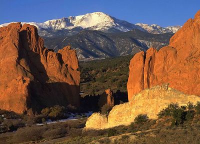 nature, peak, Colorado, pikes, garden of the gods - random desktop wallpaper