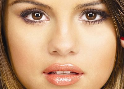 brunettes, women, Selena Gomez, actress, celebrity, singers, faces - desktop wallpaper