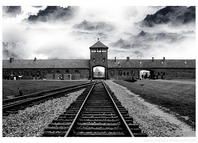 Nazi, historic, Auschwitz, death camp - related desktop wallpaper